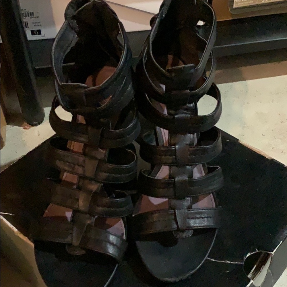 High heeled sandals